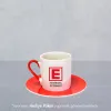 Eczacılara Özel Hediye İsimli Kırmızı Fincan