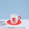 Eczacılara Özel Hediye İsimli Kırmızı Fincan