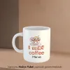 Kahve Temalı Özel İsimli Hediye Kupa