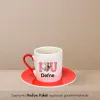 Yengem De Yengem Özel İsimli Hediye Kırmızı Fincan