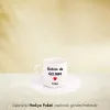 Gelinim De Gelinim Kişiye Özel İsimli Hediye Beyaz Fincan