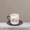Hanımcı Kocamcı Kişiye Özel İsimli Hediye Siyah Fincan