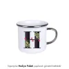 Harf Tasarımlı Özel Enamel Kupa Bardak