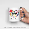 İsme Özel Renkli Teacher Kupa