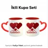 Sevgililer Gününe Özel Kupa ve Happy Valentines Day Madlen Çikolata