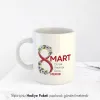 Kişiye Özel İsimli 8 Mart Tasarımlı Kupa Bardak