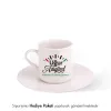 Kişiye Özel İsimli Hediye Beyaz Kahve Fincanı