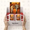 Kişiye Özel Karikatürlü 2’li Kupa ve A5 Puzzle Hediye Kutusu