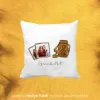Kişiye Özel Retro Fotoğraf ve İsim Baskılı Hediye Dekoratif Yastık