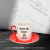 Kızım Da Kızım Özel İsimli Hediye Kırmızı Fincan