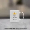 Kral Taçlı Kişiye Özel İsimli Kupa Bardak