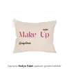Make Up Tasarımlı İsme Özel Keten El Cüzdanı Çanta
