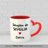 2’Li Sevgilim de Sevgilim Kalpli Kişiye Özel İsimli Kupa Seti