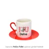 Yengem De Yengem Özel İsimli Hediye Kırmızı Fincan