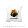 Sevgiliye Özel Fotoğraf ve İsim Baskılı Hediye Dekoratif Yastık