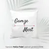 Sevgiliye Özel İsim Baskılı Hediye Dekoratif Yastık