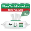 Sleepy Easy Clean Beyaz Sabun Katkılı Yüzey Temizlik Havlusu 24 Adet 24x100 (2400 Yaprak)