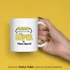 Süper Babam Yazılı Kişiye Özel İsimli Kupa Bardak