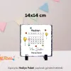 Takvim Temalı Kişiye Özel İsim ve Tarih Baskılı Doğal Taş