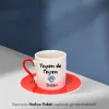 Yengem De Yengem Özel İsimli Hediye Kırmızı Fincan