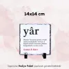 Yar Yazılı Özel İsim Baskılı Doğal Taş