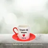 Yengem De Yengem Özel İsimli Hediye Kırmızı Fincan