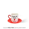 Yengem De Yengem Özel İsimli Hediye Kırmızı Fincan