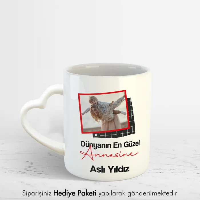 Anneler Gününe Hediye Fotoğraf Baskılı Kupa Bardak