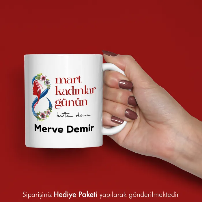 Kadınlar Gününe Özel Hediye Kupa Bardak