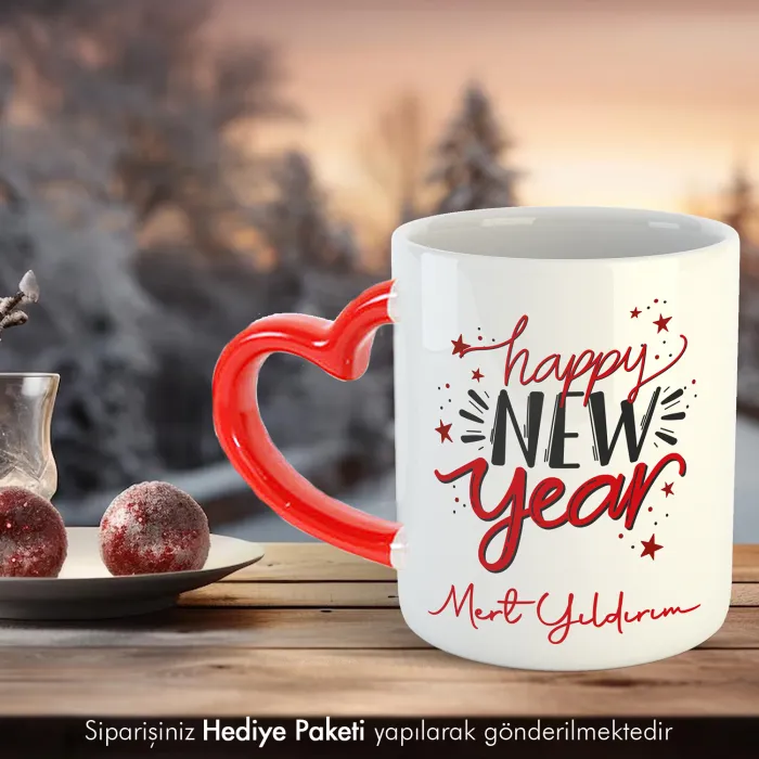 Yengem De Yengem Kişiye Özel İsimli Kalpli Kupa Bardak