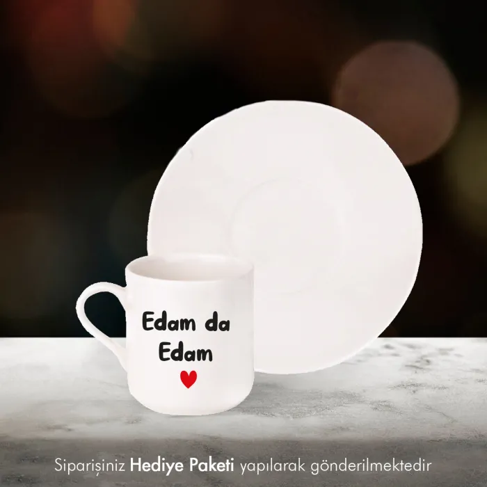 Kişiye Özel İsimli Beyaz Fincan