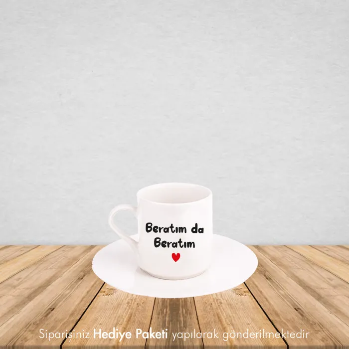 Kişiye Özel İsimli Beyaz Fincan