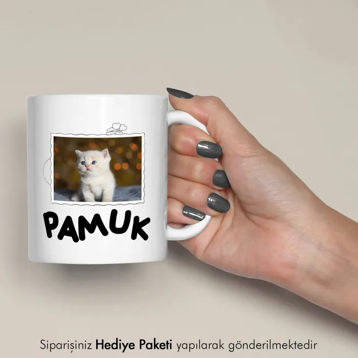 Patili Dostunuza Özel Fotoğraflı Hediye Kupa