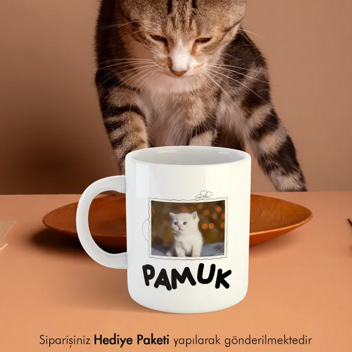 Patili Dostunuza Özel Fotoğraflı Hediye Kupa