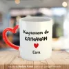 Kaynanam Da Kaynanam Kişiye Özel İsimli Kalpli Kupa Bardak