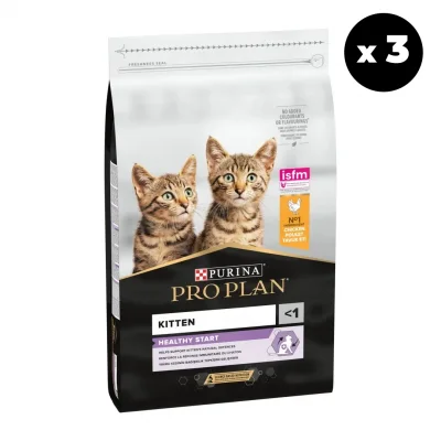Pro Plan Tavuklu ve Pirinçli Yavru Kedi Maması 1.5 Kg x 3lü