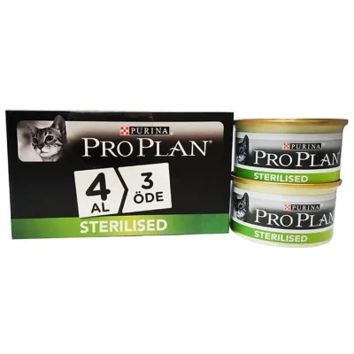 Pro Plan Kısırlaştırılmış Somonlu Yaş Kedi Maması 85 Gr x 24 Adet