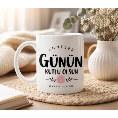 Sen En İyi Annesin Yazılı Kupa Bardak