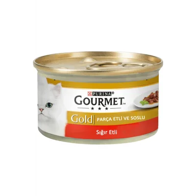 Gourmet Gold Parça Sığır Etli Kedi Yaş Maması 85 Gr x 24 Adet