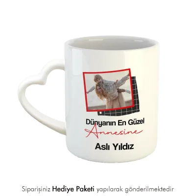 Anneler Gününe Hediye Fotoğraf Baskılı Kupa Bardak