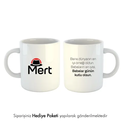 Babaların En İyisi Kişiye Özel İsimli Kupa Bardak