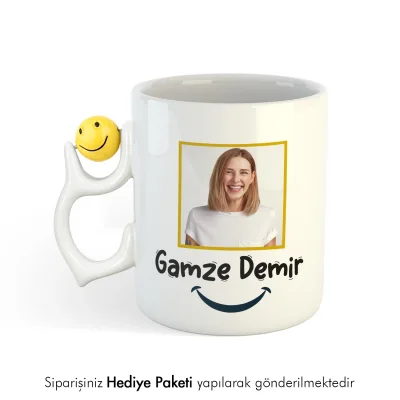 Fotoğraf Baskılı Emojili Kupa Bardak