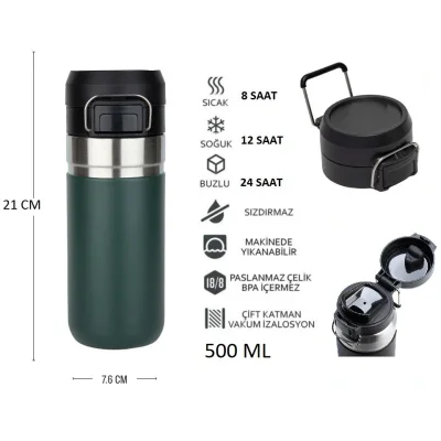 Globox Termos 500ml Yeşil