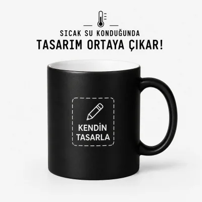 Kendin Tasarla Sihirli Kupa Bardak