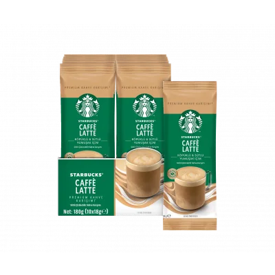 Starbucks Caffè Latte Premium Kahve Karışımı 18 g x 10 Adet