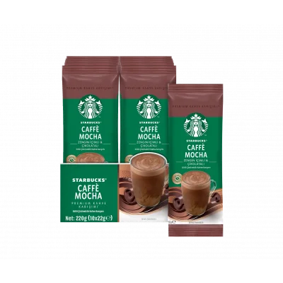Starbucks Caffè Mocha Premium Kahve Karışımı 22 g x 10 Adet