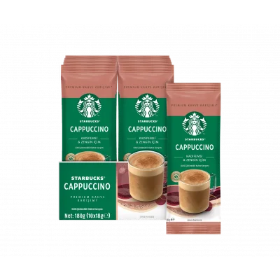 Starbucks Cappuccino Premium Kahve Karışımı 18 g x 10 Adet