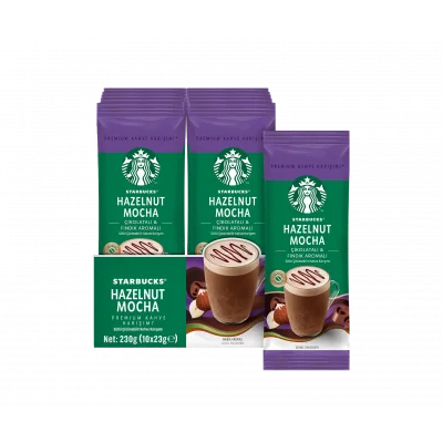 Starbucks Hazelnut Mocha Premium Kahve Karışımı 23 g x 10 Adet