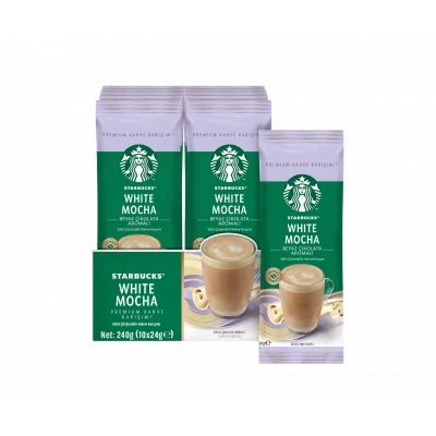 Starbucks White Mocha Premium Kahve Karışımı 24 g x 10 Adet