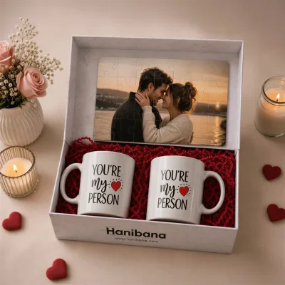 You’re My Person – Kişiye Özel A5 Puzzle & Çift Kupa Hediye Seti